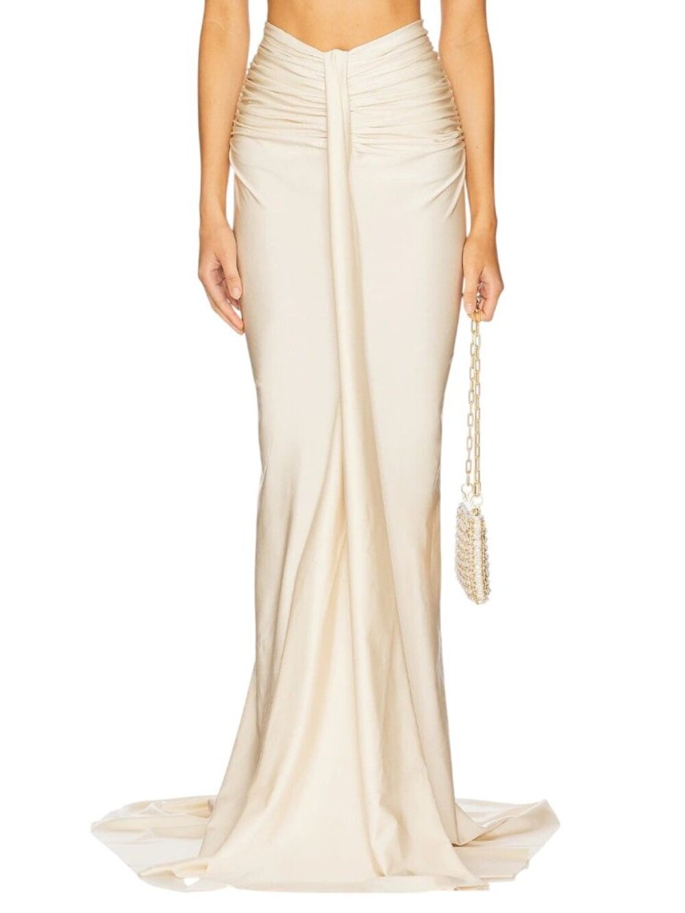 Shani Shemer Marcella Maxi Skirt in Macademia Medium Womens Long Stretchy